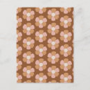 Recherche de motif floral cartes postales Brun
