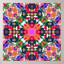 Recherche de motif multicolore posters Pour elle