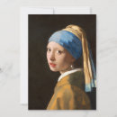 Recherche de peintures par le vermeer vœux cartes Femme