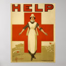 Recherche de infirmière vintage posters Croix rouge