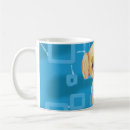 Recherche de bleu cyan tasses Géométrique