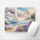 Recherche de bord la mer tapis souris Aquarelle