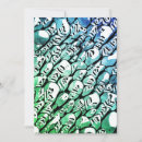 Recherche de mouvement vert vœux cartes Bleu