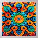 Recherche de motif rouge posters Coloré