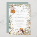 Recherche de floral baby shower garçon invitations Vintage