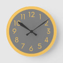 Recherche de jaune et gris horloges Minimaliste