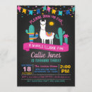 Recherche de llama anniversaire invitations Fiesta de lama