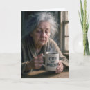 Recherche de humour de café vœux cartes Toute personne