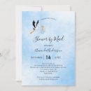 Recherche de de cigogne invitations Bleu