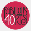 Recherche de joyeux anniversaire rouge et noir autocollants Quarante