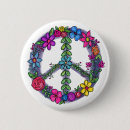 Recherche de paix paix badges 60s