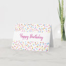 Recherche de confetti anniversaire cartes Rose