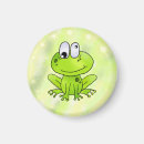 Recherche de grenouille verte magnets Dessin animé