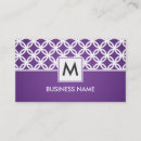 Recherche de recouvrement cartes visite Monogramme