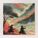 Recherche de samouraïs puzzles Guerrier