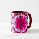 Recherche de fleur rose fuchsia tasses Magenta