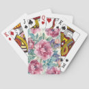 Recherche de pivoine jeux de cartes Aquarelle