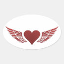Recherche de ailes ovales autocollants Amour