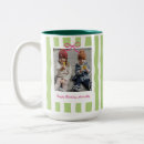 Recherche de motif vert et blanc tasses Pour elle