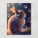 Recherche de couleur vibrante cartes postales Lapin