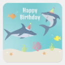 Recherche de anniversaire requin autocollants Mer