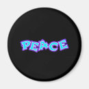 Recherche de guerre et paix magnets Hippie