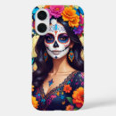 Recherche de crâne de sucre iphone coques Dia de los muertos