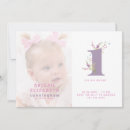 Recherche de purple 1ans anniversaire invitations Bébé fille
