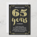 Recherche de 65 ans mariage cartes invitations Élégant