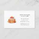 Recherche de petit déjeuner cartes visite Élégant