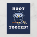 Recherche de humour de hibou cartes postales Mignon