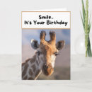 Recherche de girafes anniversaire cartes Animal