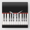 Recherche de piano clavier horloges Noir