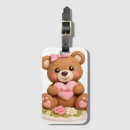 Recherche de peluche bagages étiquettes Ours en peluche