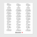 Recherche de 30 autocollants Calligraphie