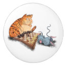 Recherche de chat drôle boutons et poignées de porte Bande dessinée