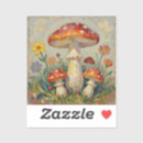 Recherche de style de cottage autocollants Champignons