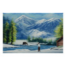 Recherche de pêcheur posters Montagnes