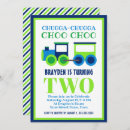 Recherche de choo choo anniversaire invitations Deux