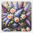 Recherche de lilas vintage autocollants Violet