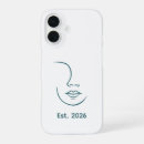 Recherche de visage de femme iphone coques Noir et blanc