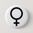 Recherche de symboles femelles badges Féministe