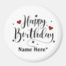 Recherche de noir blanc magnets Anniversaire heureux