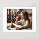 Recherche de hannukah cartes postales Menorah