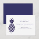 Recherche de ananas moderne invitations Bleu