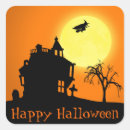 Recherche de silhouette sorcière autocollants Pleine lune