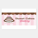 Recherche de cupcake rectangles autocollants Cupcakes