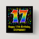 Recherche de anniversaire 17 badges 17 ans heureux