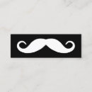 Recherche de moustache noire cartes visite Blanc