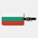 Recherche de drapeau bagages étiquettes Bulgarie